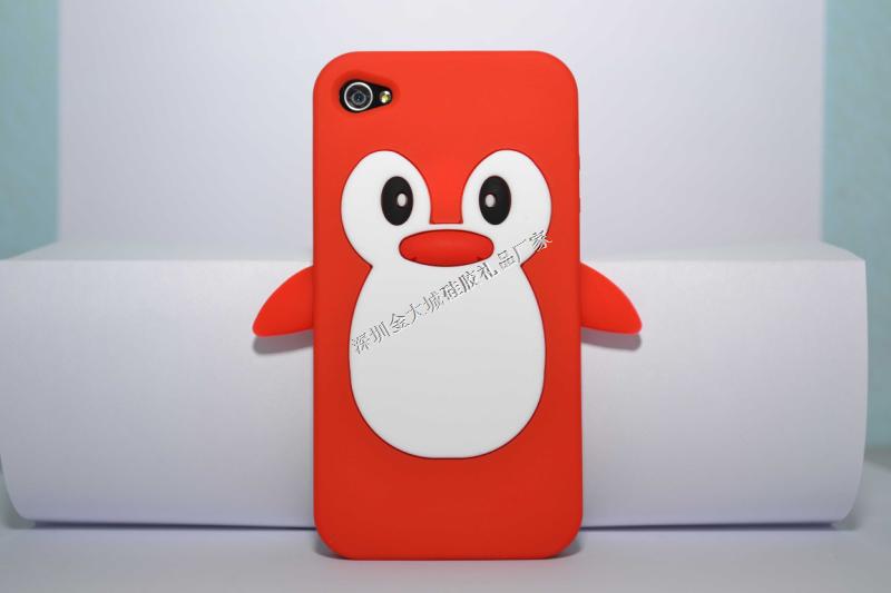 IPhone4/4s立体企鹅手机保护套